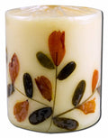 Auroshikha 3 in Pillar (2.75 in x 3 in) Flower Candle Musk