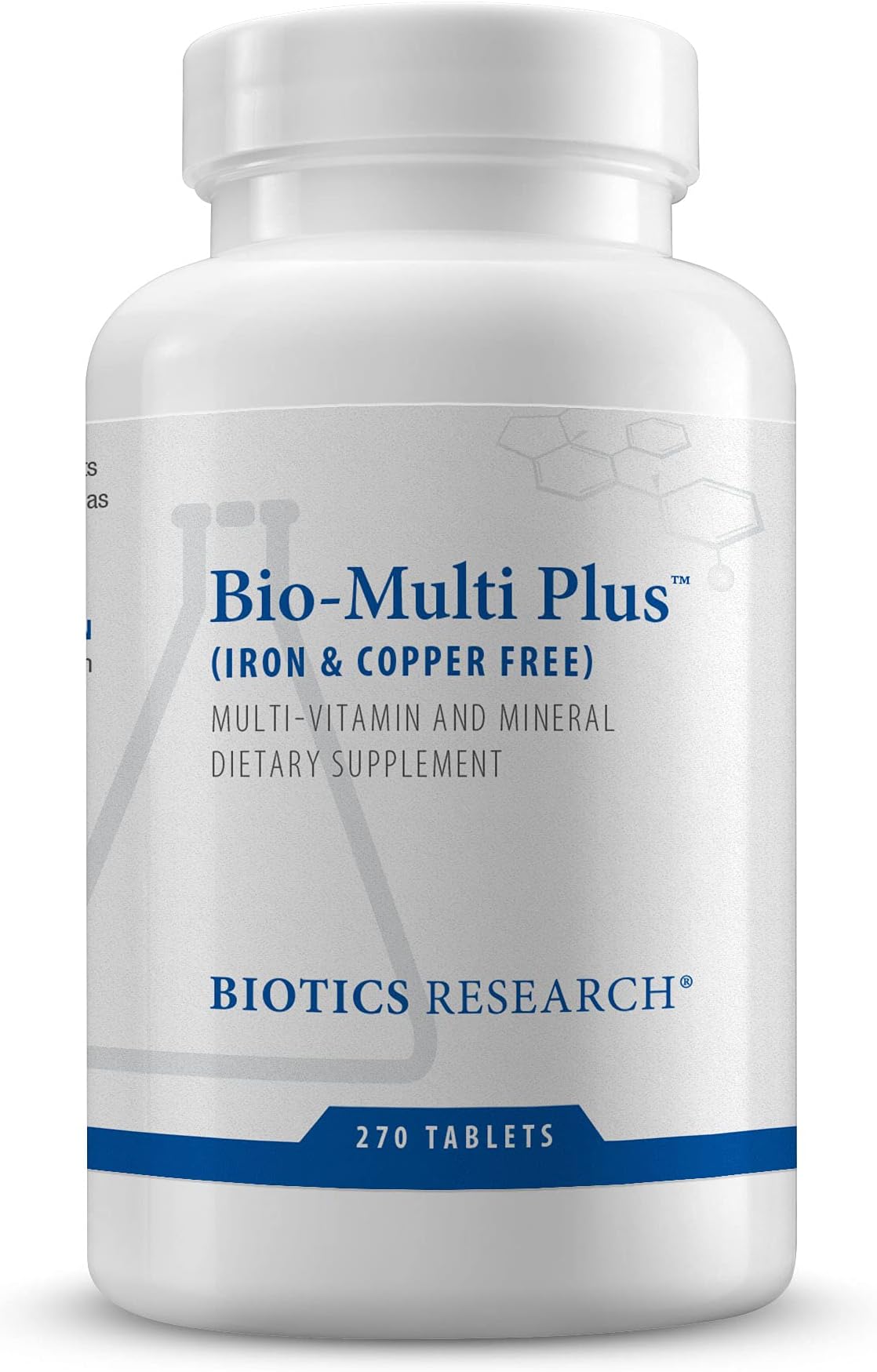 Biotics Research Bio-Multi Plus Fe & Cu Free 270 Tablets