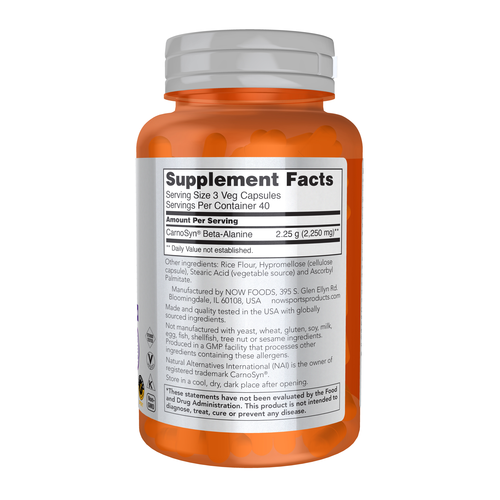 NOW Sports Beta-Alanine 750 mg 120 VCaps