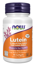 NOW Foods Lutein 10 mg - 90 Softgels front package image