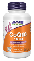 NOW Foods CoQ10 100 mg - 90 Softgels front package image