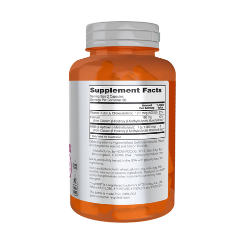 NOW Sports HMB 500 mg 120 Capsules