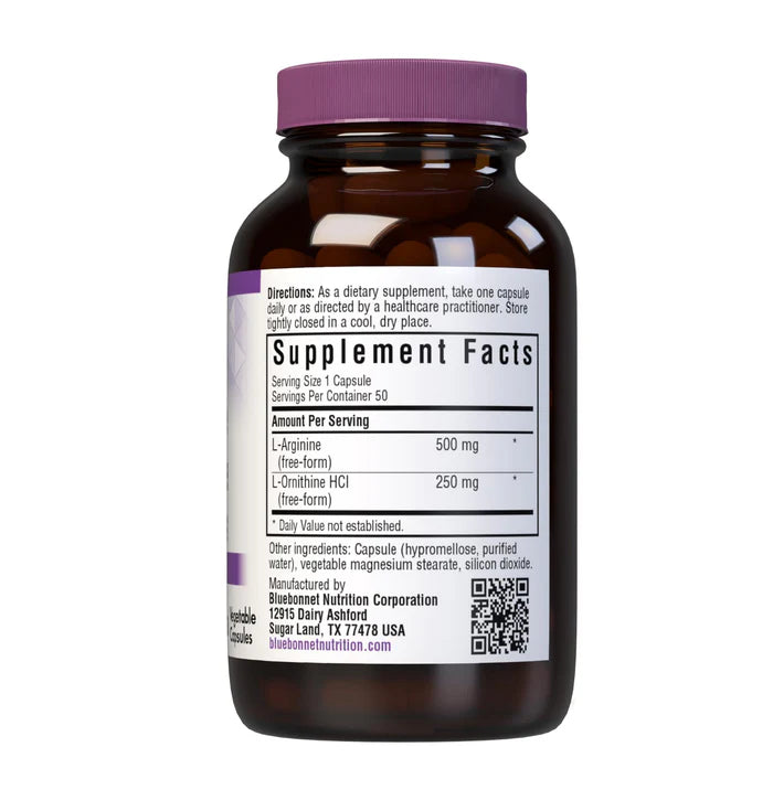 L-ARGININE L-ORNITHINE 500 mg/250 mg 50 VCaps