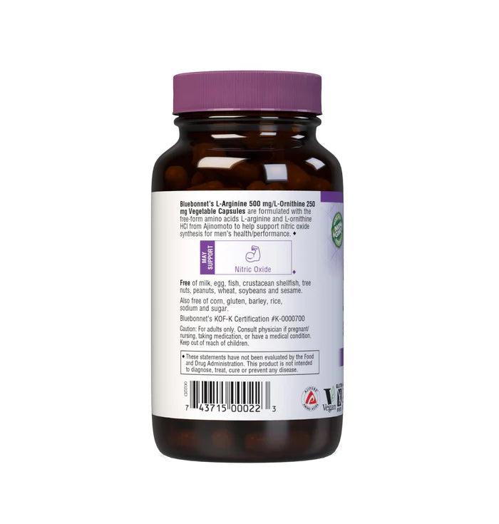 L-ARGININE L-ORNITHINE 500 mg/250 mg 100 VCaps