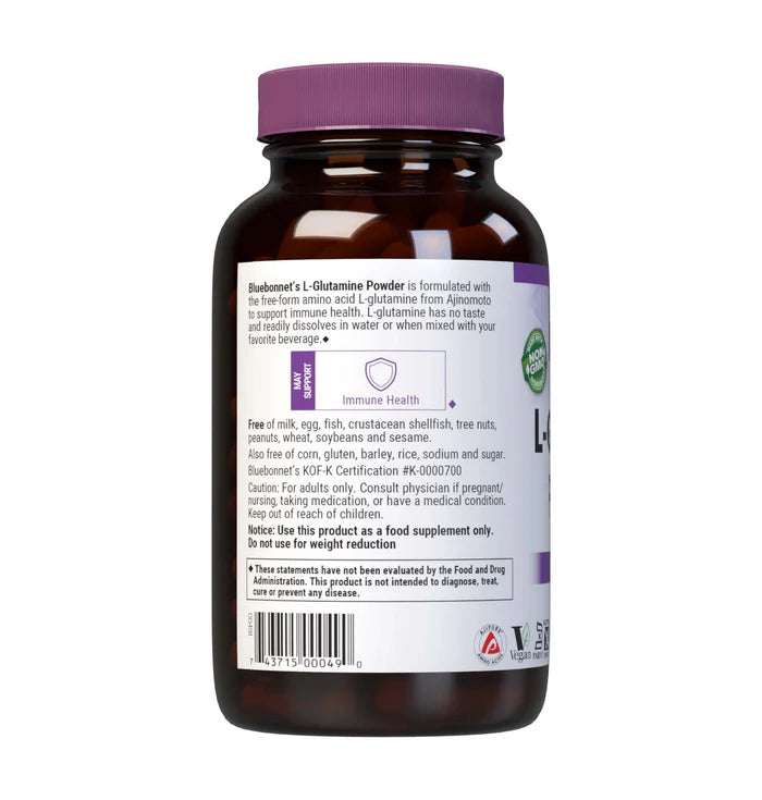 Bluebonnet Vitamins L‑Glutamine Powder – 3.53 oz