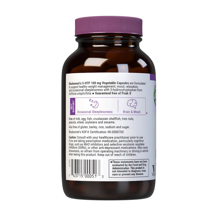 Bluebonnet Vitamins 5-HTP 100 mg - 60 Vcaps
