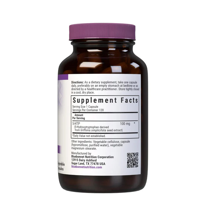 Bluebonnet Vitamins 5-HTP 100 mg - 120 Vcaps