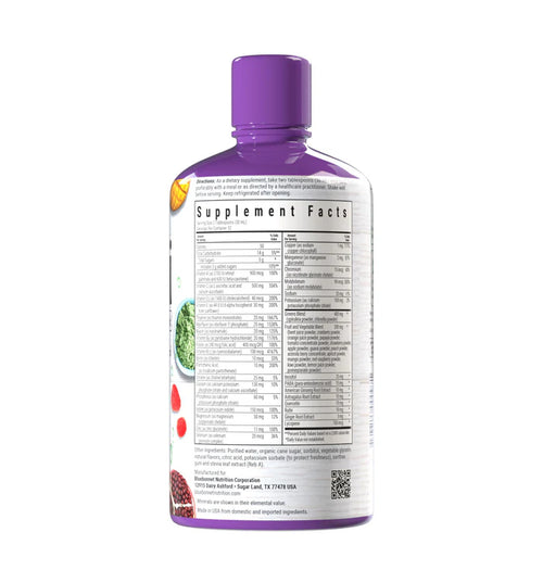 Bluebonnet Liquid Multi Formula with Whole Food Nutrients Tropical Fruit Flavor