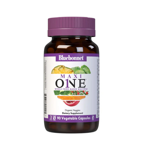Bluebonnet MAXI ONE Whole Food-Based Multiple With Iron – 90 VCapsules front product image