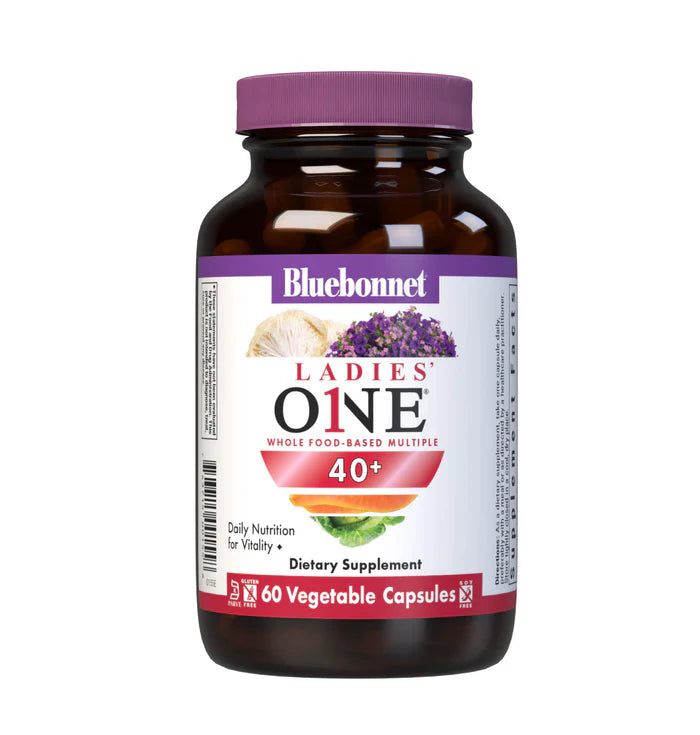 Bluebonnet Vitamins Ladies' One 40+ Whole Food-Based Multiple - 60 Vcaps