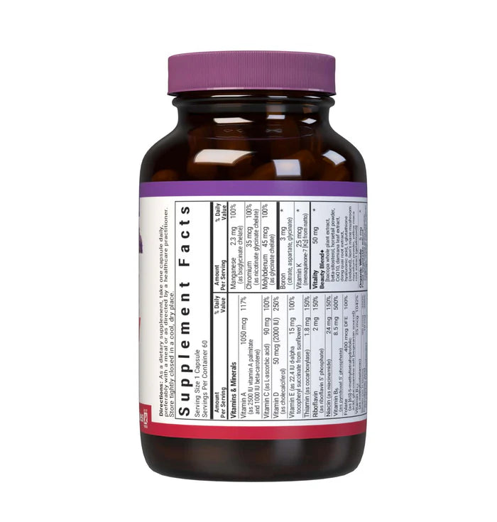 Bluebonnet Vitamins Ladies' One 40+ Whole Food-Based Multiple - 60 Vcaps