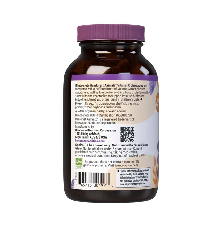 RAINFOREST ANIMALZ VITAMIN C 90 Count