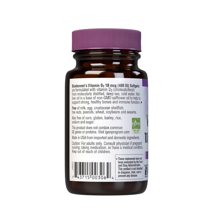 VITAMIN D3 400 IU 100 Softgels
