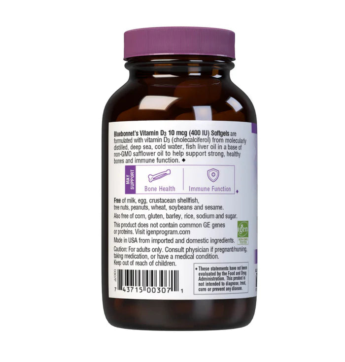 Vitamin D3 400 IU 250 Softgels