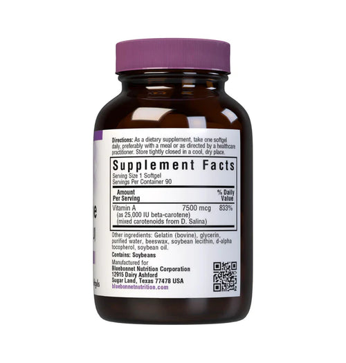 Bluebonnet D. Salina Beta-Carotene 25000 IU 90 Softgels