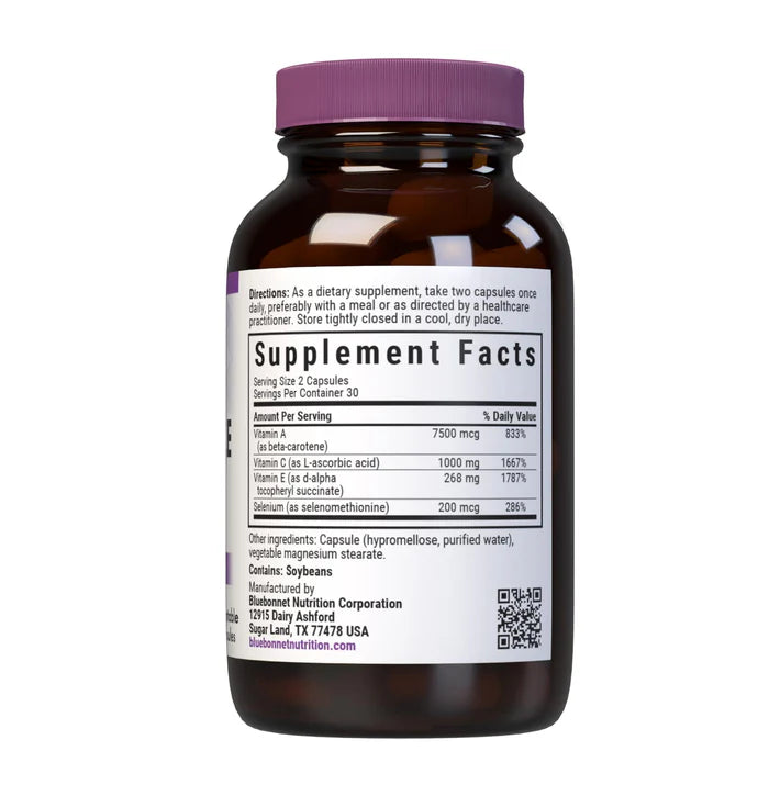 Bluebonnet Vitamins Beta Carotene C,E & Selenium 60 VCaps