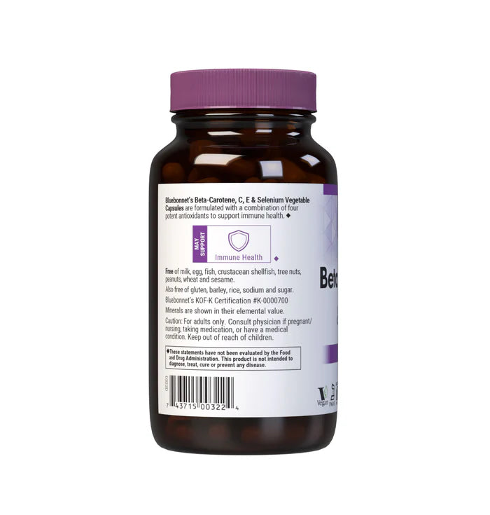 Bluebonnet Vitamins Beta Carotene C,E & Selenium 120 VCaps