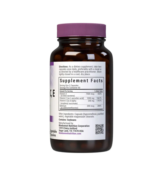 Bluebonnet Vitamins Beta Carotene C,E & Selenium 120 VCaps