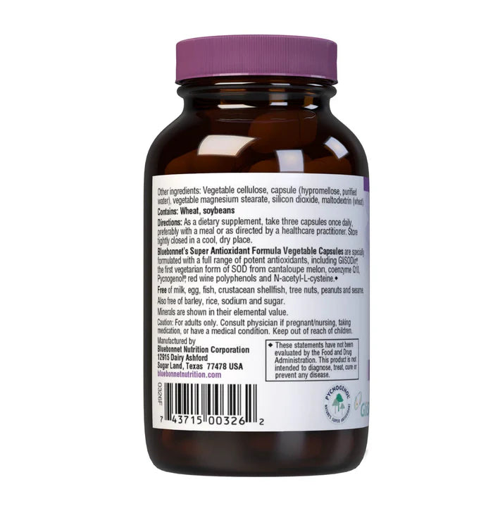 Bluebonnet Super Antioxidant Formula - 60 Vcaps