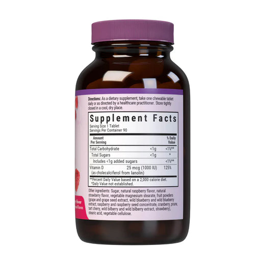 Bluebonnet EarthSweet Chewables Vitamin D3 1,000 IU – 90 Count product image 2