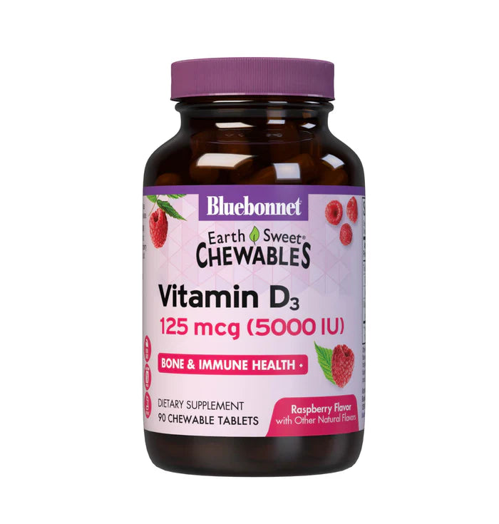 EARTHSWEET CHEWABLES VITAMIN D3 125 mcg 5000 IU 90 Count