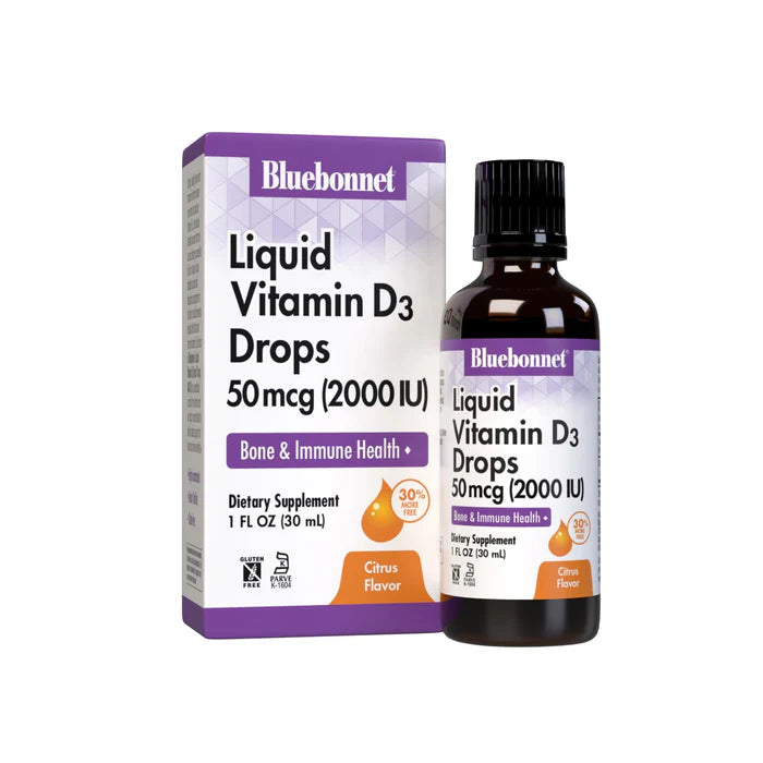 LIQUID VITAMIN D3 DROPS 50 mcg 2000 IU 1 fl oz