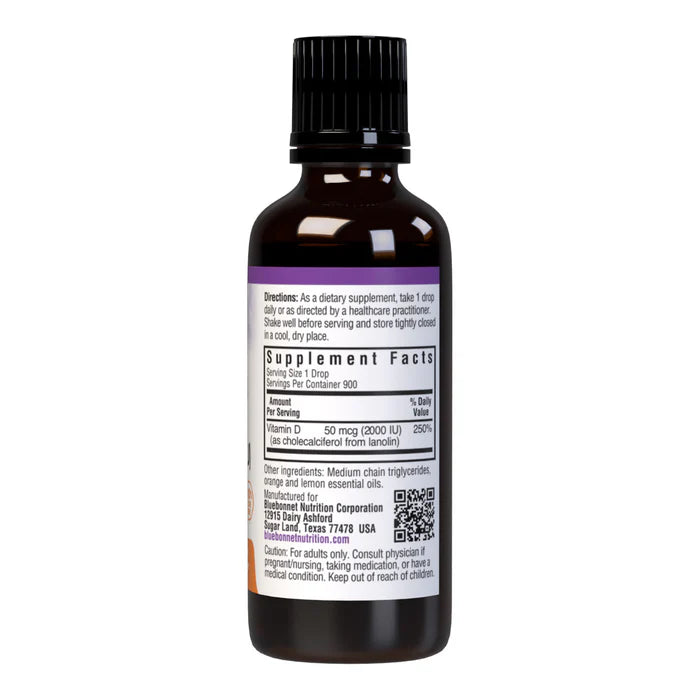 LIQUID VITAMIN D3 DROPS 50 mcg 2000 IU 1 fl oz