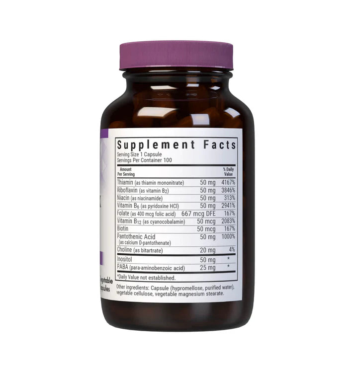 Bluebonnet Vitamins B-Complex 50 100 VCaps