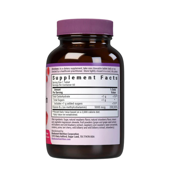 CHEWABLES METHYLCOBALAMIN 5000 mcg 60 Count