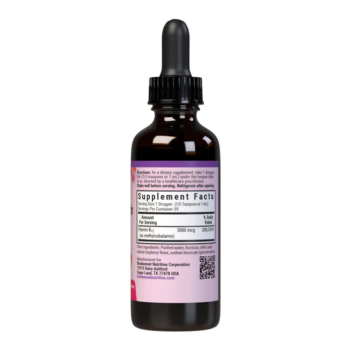 LIQUID METHYLCOBALAMIN VITAMIN B12 5000 mcg 2 fl oz