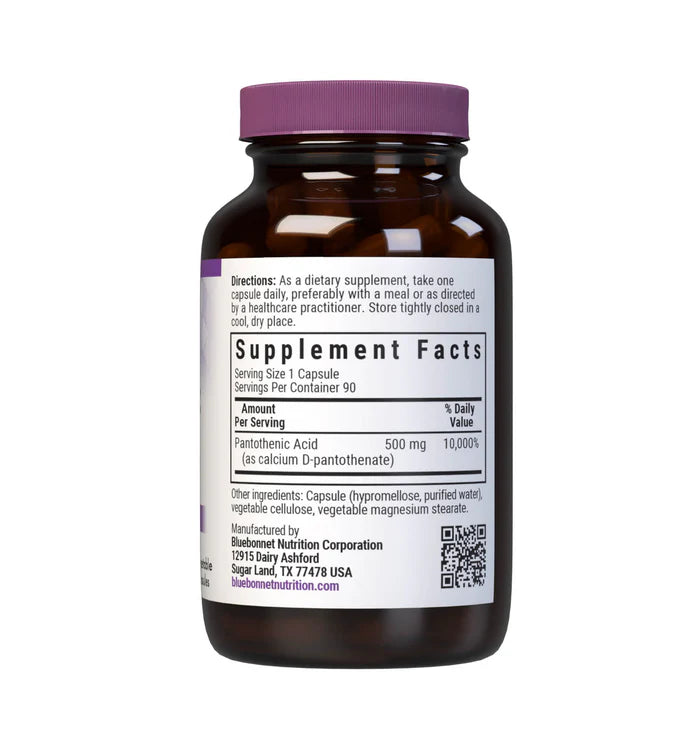 PANTOTHENIC ACID 500 mg 90 VCAPS