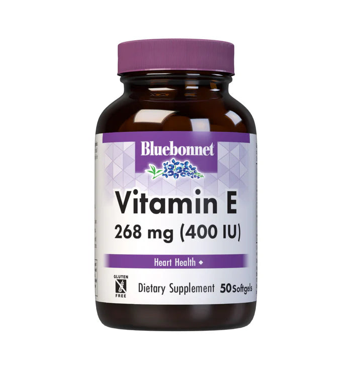 Bluebonnet Vitamin E 400 IU d-Alpha & Mixed Tocopherols 50 Softgels