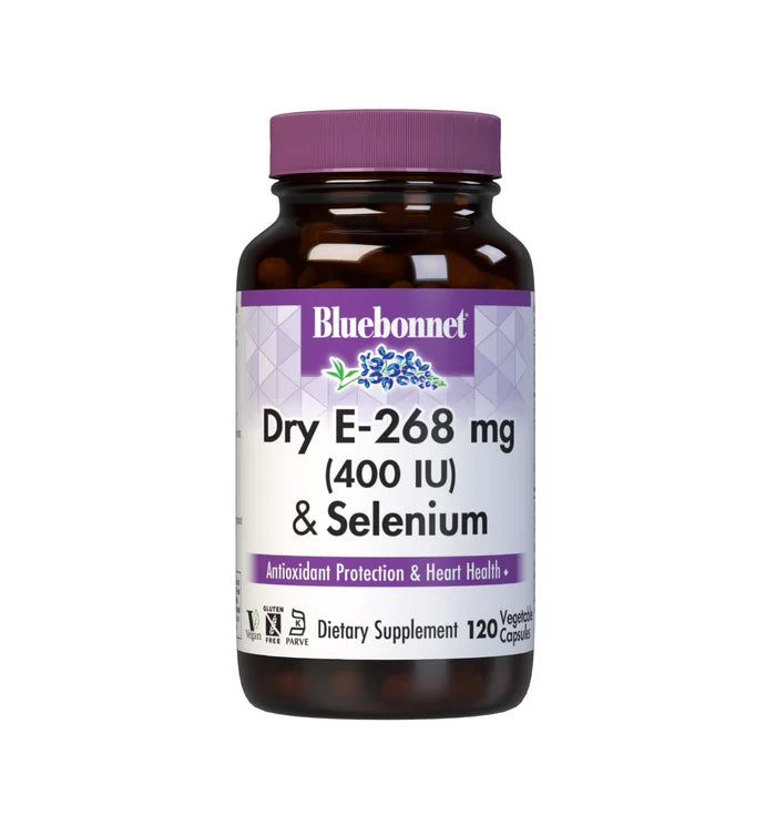 Bluebonnet Dry E 400 IU & Selenium 120 Veg Capsules