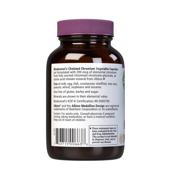 Bluebonnet Vitamins Chelated Chromium 90 VCaps