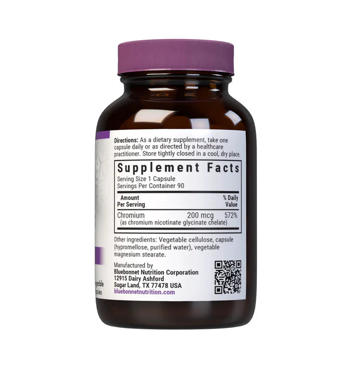 Bluebonnet Vitamins Chelated Chromium 90 VCaps