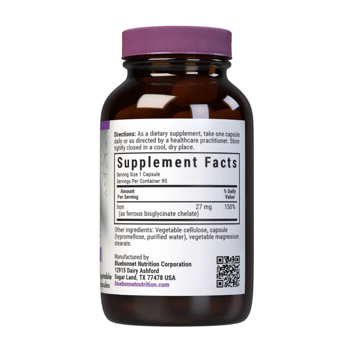 Bluebonnet Vitamins Extra-Strength Chelated Iron 27 mg 90 VCaps