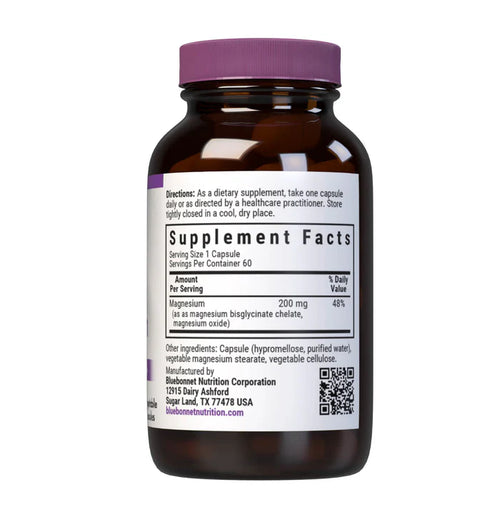 Bluebonnet Buffered Chelated Magnesium 60 Veg Capsules