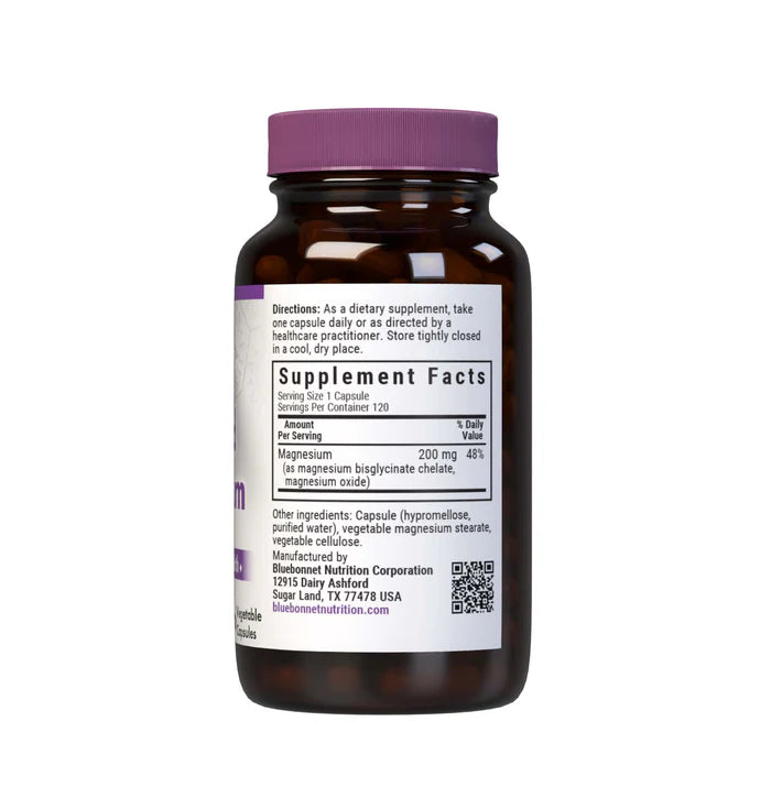 Bluebonnet Vitamins Buffered Chelated Magnesium 120 VCaps