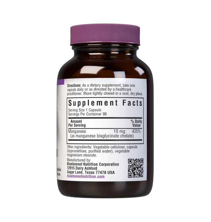 Bluebonnet Vitamins Chelated Manganese 90 VCaps