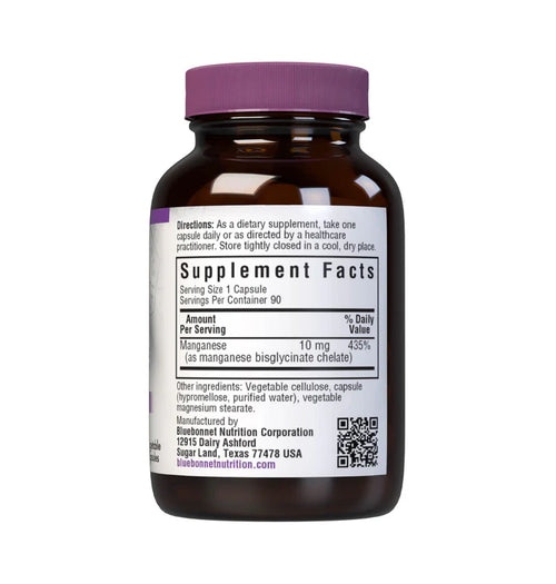 Bluebonnet Vitamins Chelated Manganese 90 VCaps