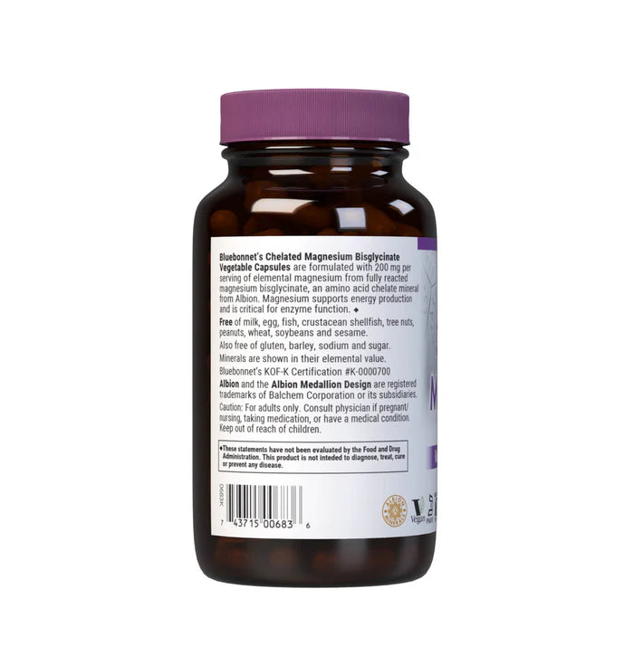 Bluebonnet Vitamins Chelated Magnesium 120 VCaps