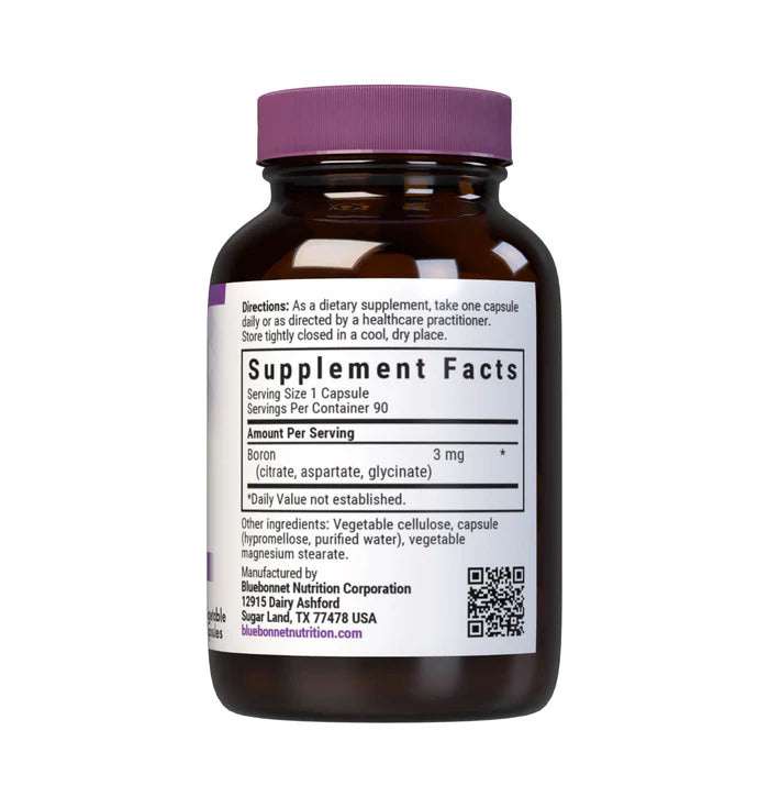 Bluebonnet Triple Boron 3 mg 90 Veg Capsules