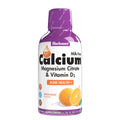 Bluebonnet Liquid Calcium Magnesium Citrate & Vitamin D3 Natural Orange 16 fl oz