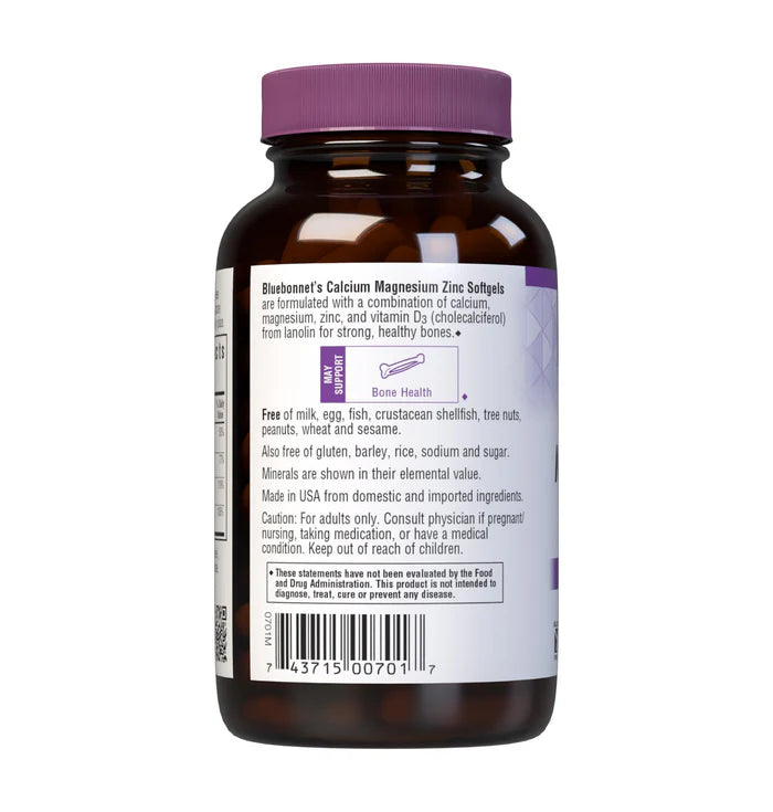CALCIUM MAGNESIUM ZINC & VITAMIN D3 120 Softgels