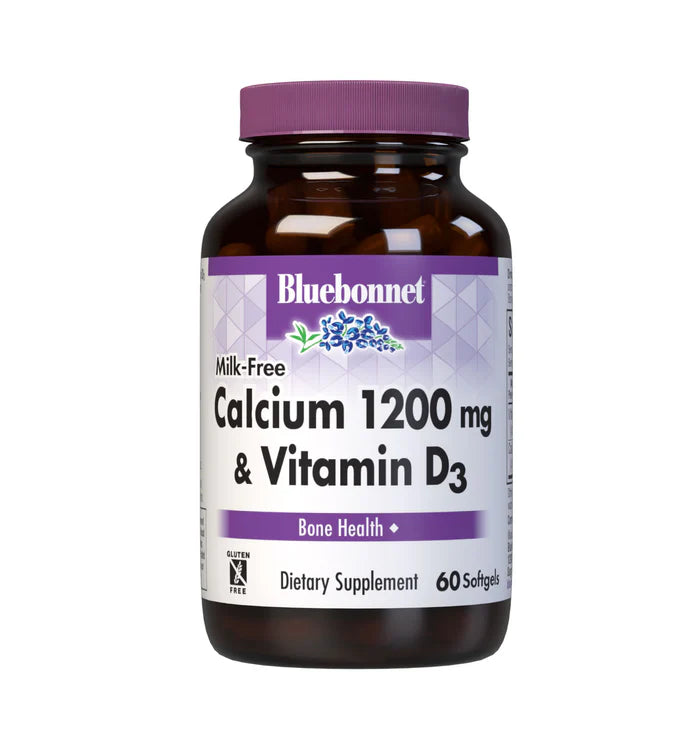 CALCIUM 1200 mg & VITAMIN D3 (MILK-FREE) 60 Softgels