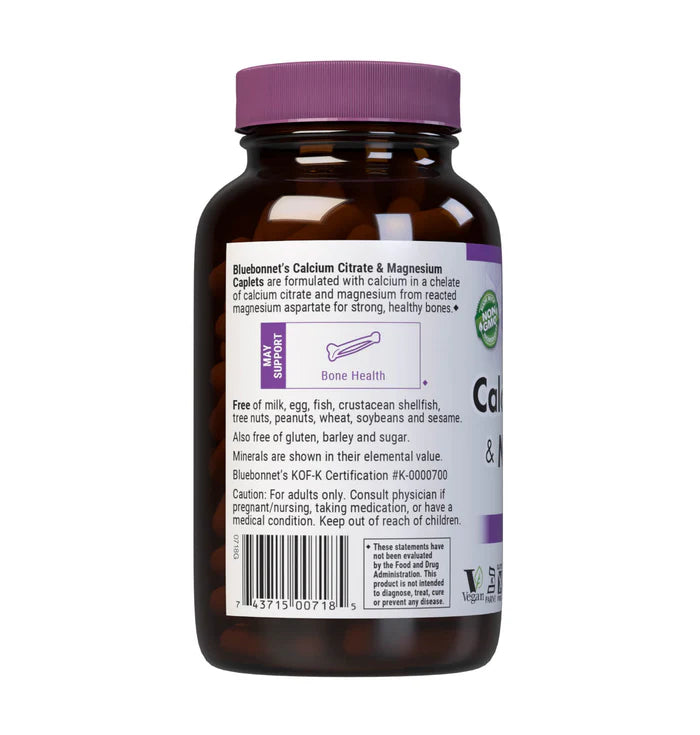 CALCIUM CITRATE & MAGNESIUM 180 Caplets
