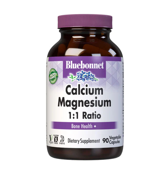 Bluebonnet Calcium Magnesium 1:1 Ratio 90 VCaps