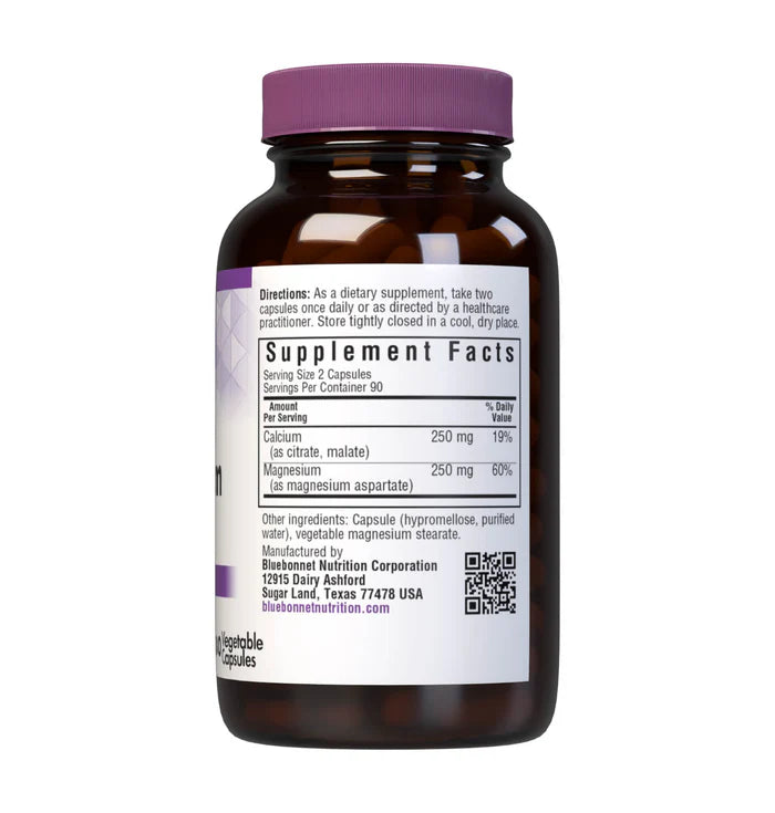 Bluebonnet Calcium Magnesium 1:1 Ratio 180 VCaps