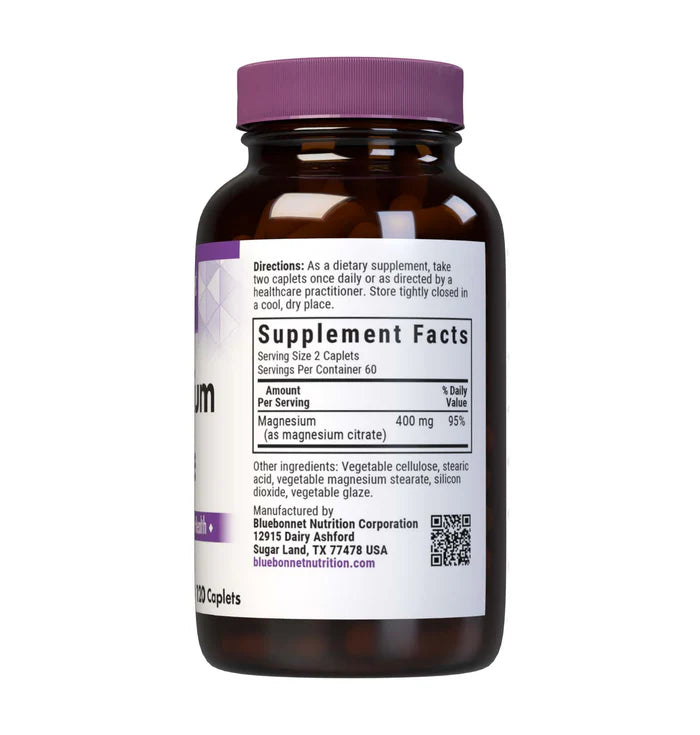 Bluebonnet Magnesium Citrate 120 Caplets