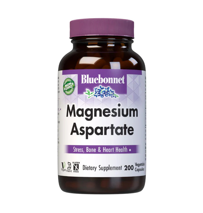 Bluebonnet Magnesium Aspartate 200 Vegetable Capsules